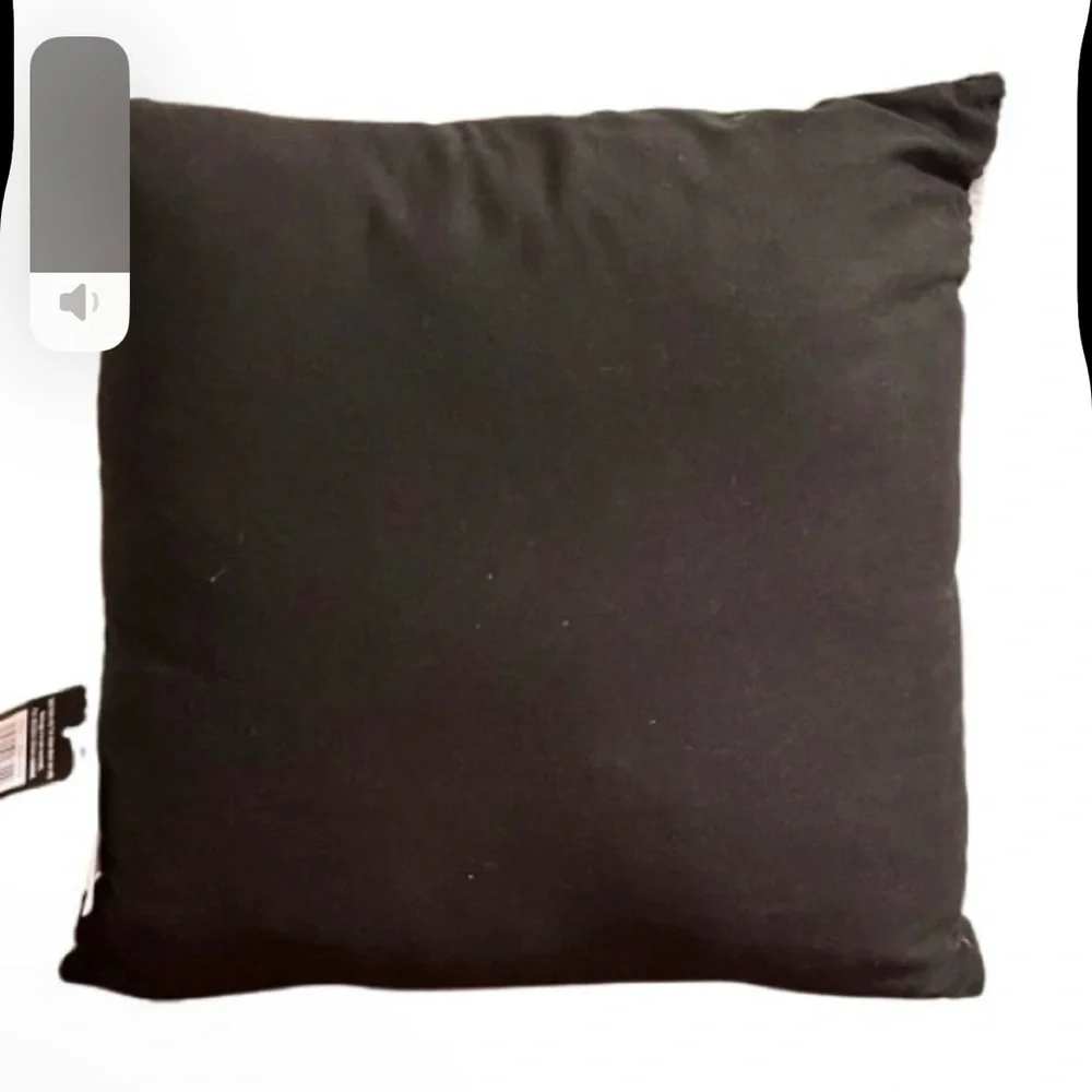 NWT- Black & White Flying Ghosts Halloween Accent Pillow. 17x17